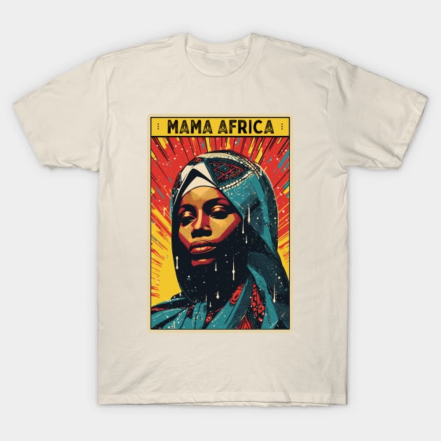 Miriam Makeba - Mama Africa T-Shirt by DankFutura